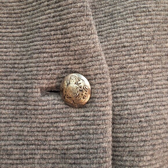 Gerard Darel Paris Grey Wool Blazer Jacket Single Button Closer Sz 44 Eu 12 US C - Picture 6 of 8